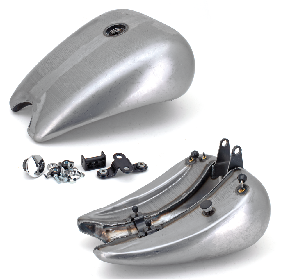 ONE PIECE STRETCHED SMOOTH TOP STEEL GAS TANK FOR SOFTAIL MODELS