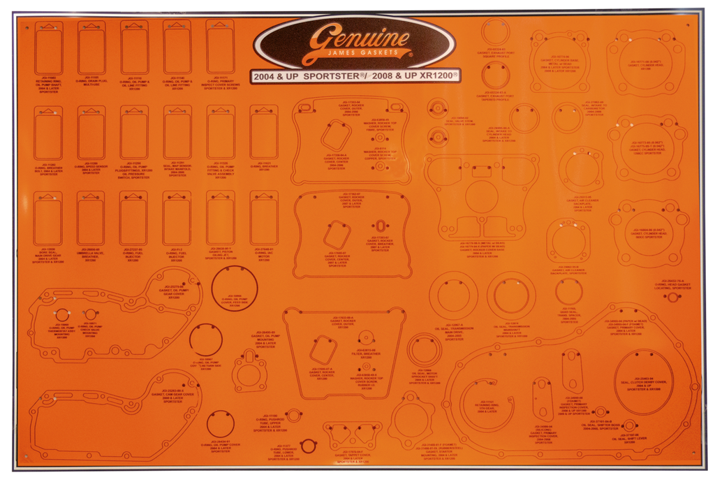 JAMES GASKET DISPLAY BOARDS