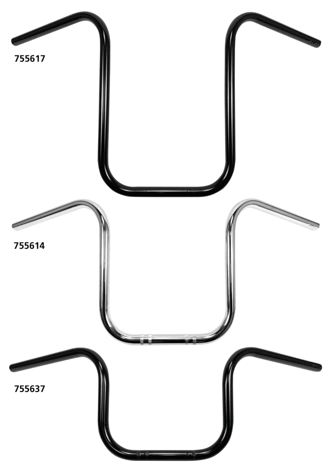 WESTLAND CUSTOMS 7/8" (22MM) DIAMETER NARROW APE HANGER HANDLEBARS