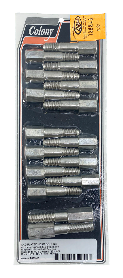 COLONY CYLINDER HEAD BOLT KITS FOR SIDEVALVES