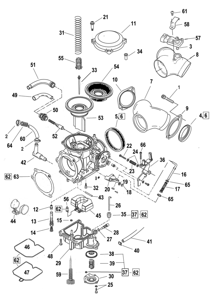 KEIHIN CV CARBURETOR PARTS