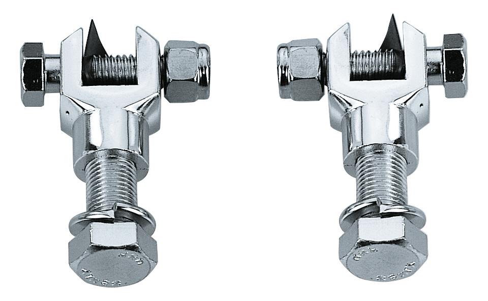 CHROME FOOT PEG CLEVIS SET