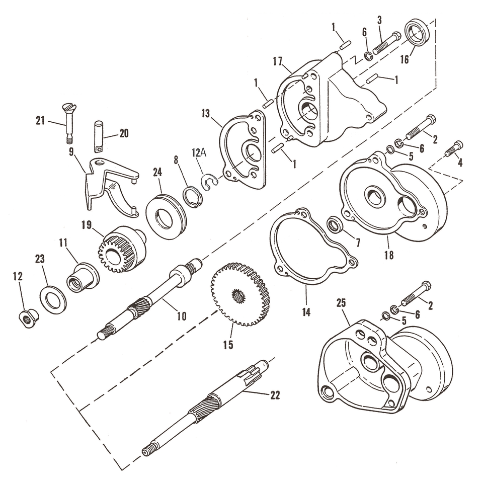 STARTER HOUSING PARTS FOR BELT DRIVEN FLH & FX