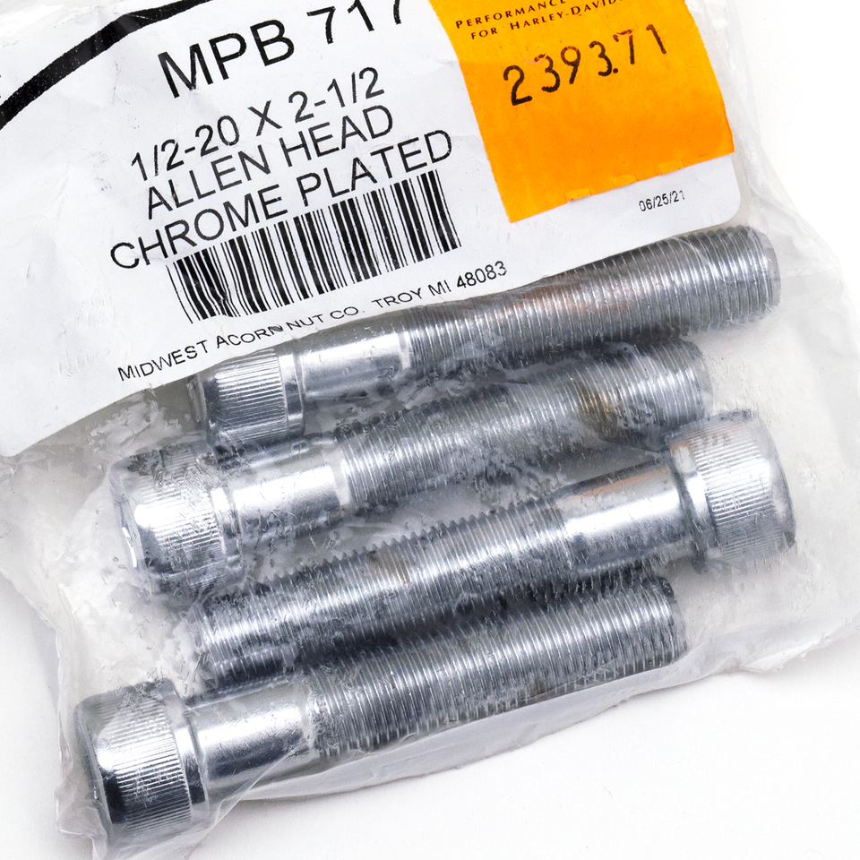 CHROME PLATED UNF ALLEN HEAD SCREWS ASSORTMENT TRAY