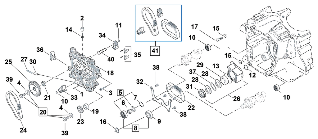 CAM CHAIN PARTS FOR EARLY TWIN CAM