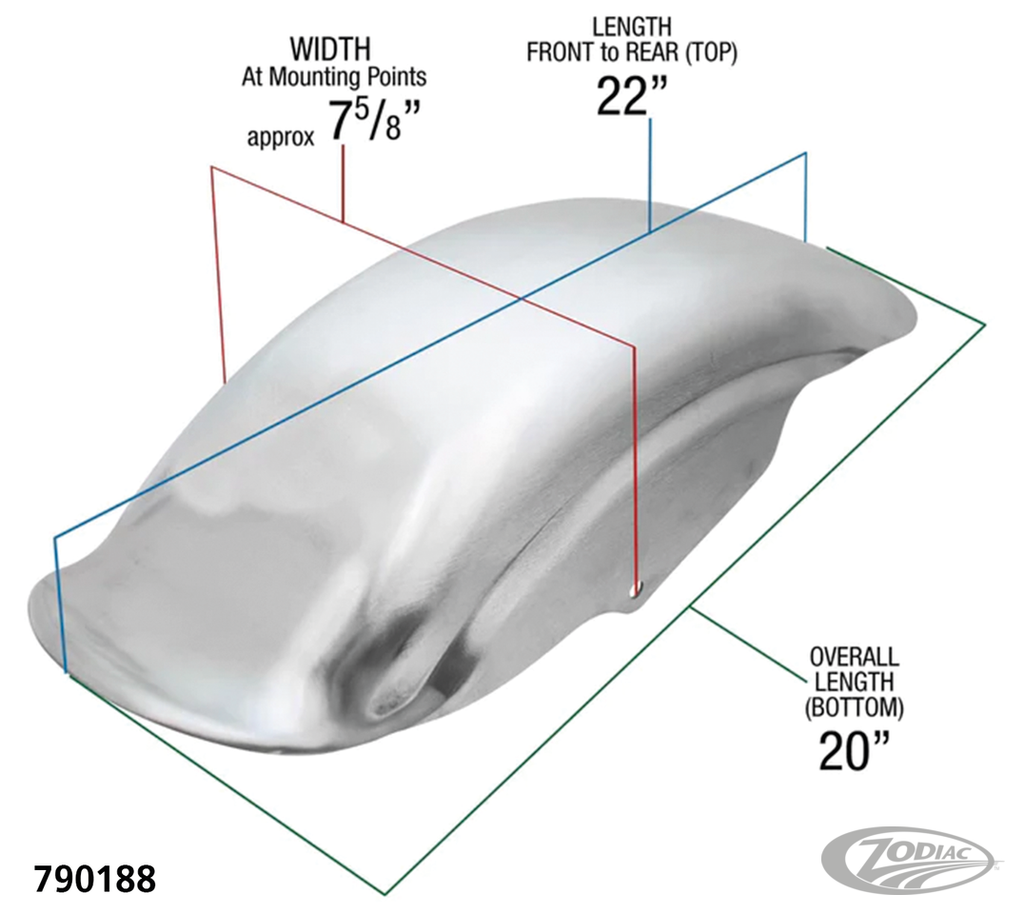 LOWBROW CUSTOMS TSUNAMI REAR FENDERS FOR SPORTSTER