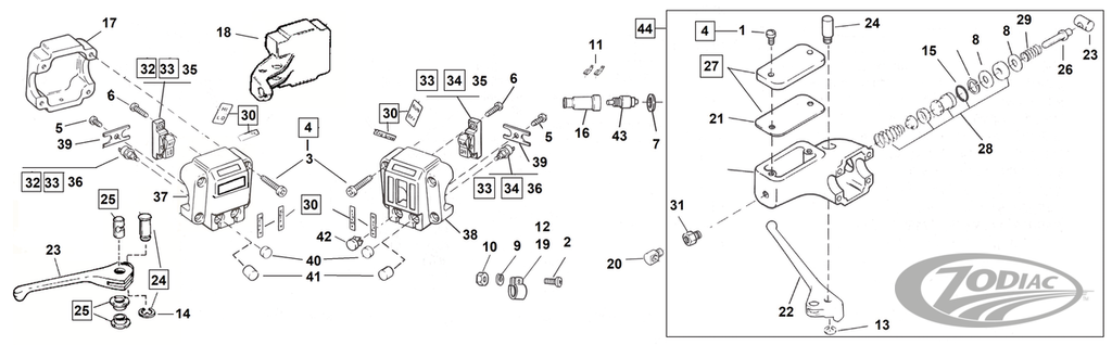 1972-1981 STYLE HANDLEBAR CONTROLS