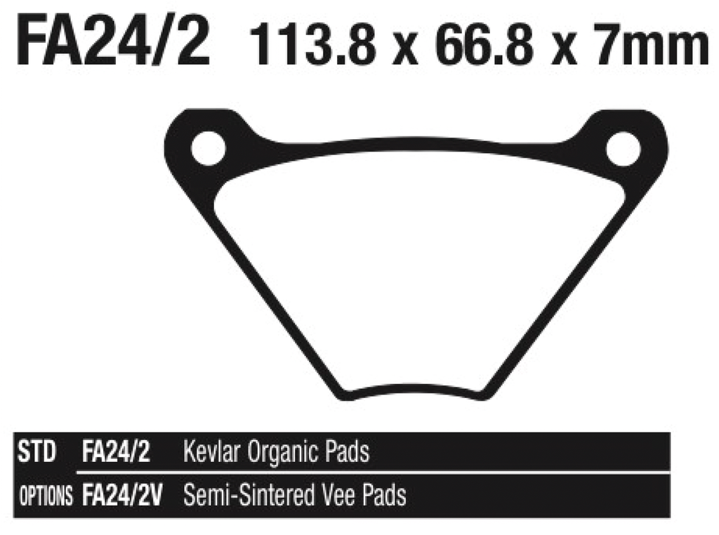 EBC FRONT DISC BRAKE PADS