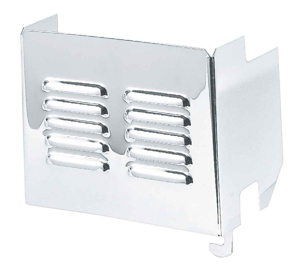 LOUVERED CHROME BATTERY COVERS