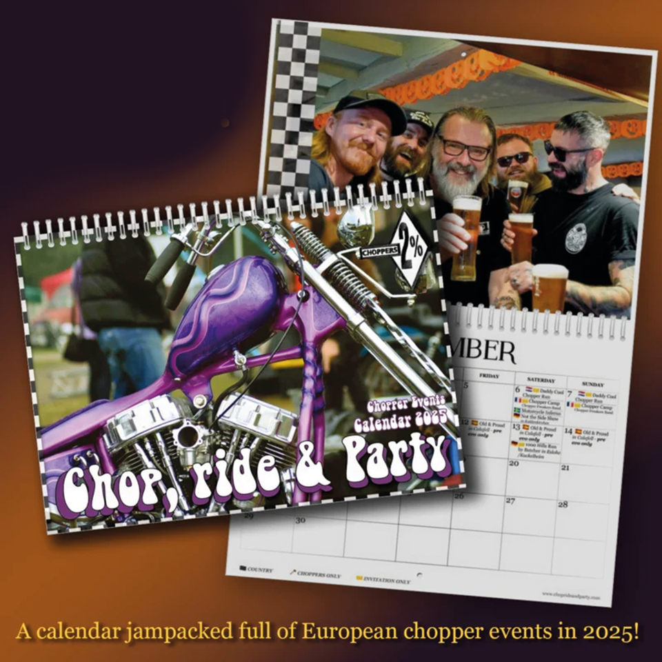 CHOP, RIDE & PARTY 2025 CALENDAR