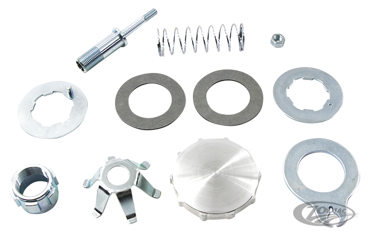 FRICTION TYPE ADJUSTABLE STEERING DAMPER KIT FOR WIDE GLIDE FORKS