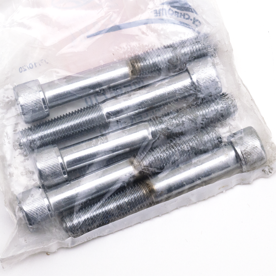 CHROME PLATED UNF ALLEN HEAD SCREWS ASSORTMENT TRAY