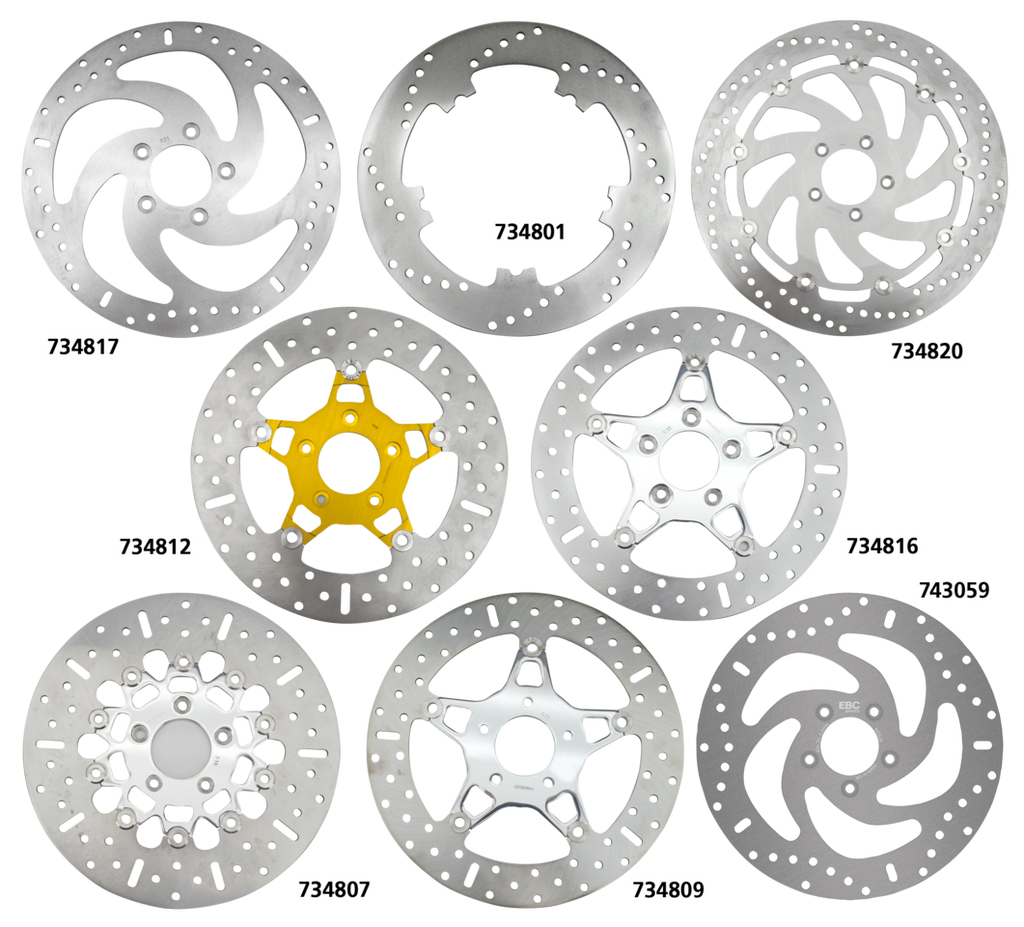 EBC STAINLESS STEEL DISC BRAKE ROTORS