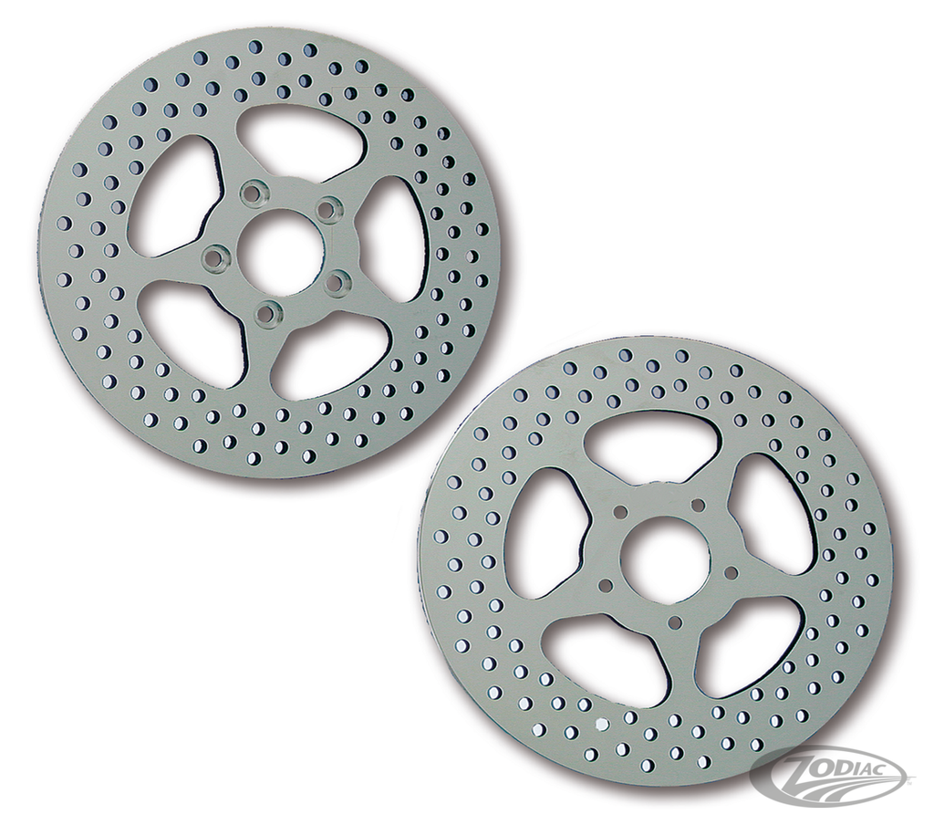 REV"O"LUTION POLISHED 5 POINT STAR DISC BRAKE ROTORS