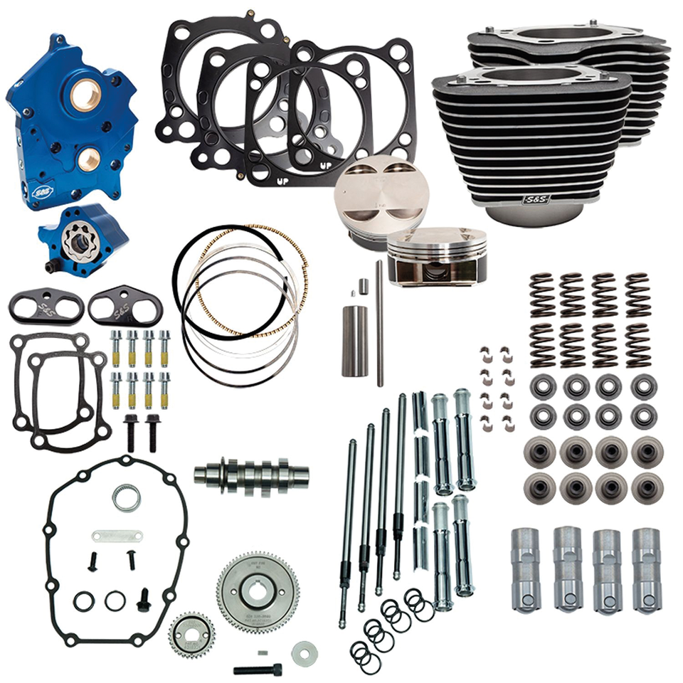 S&S 124CI, 128CI, 129CI & 132CI POWER PACKAGES FOR MILWAUKEE EIGHT