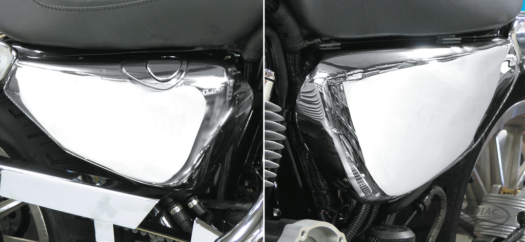 CHROME FRAME COVERS FOR SPORTSTER