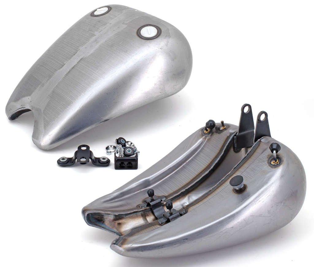 ONE PIECE STRETCHED SMOOTH TOP STEEL GAS TANK FOR SOFTAIL MODELS