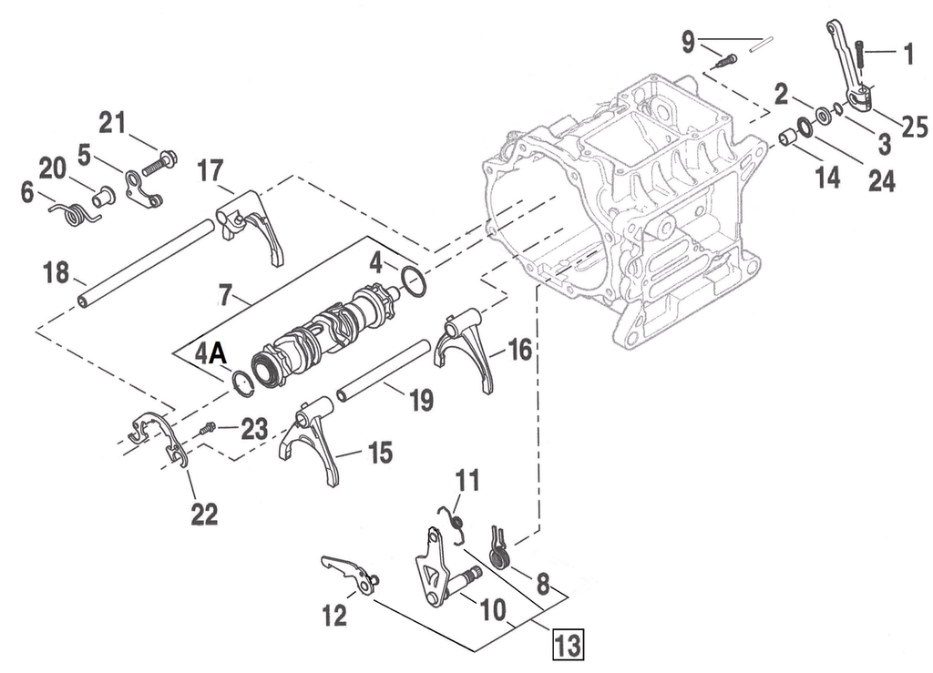 2006 TO PRESENT 6-SPEED TRANSMISSION SHIFTER PARTS