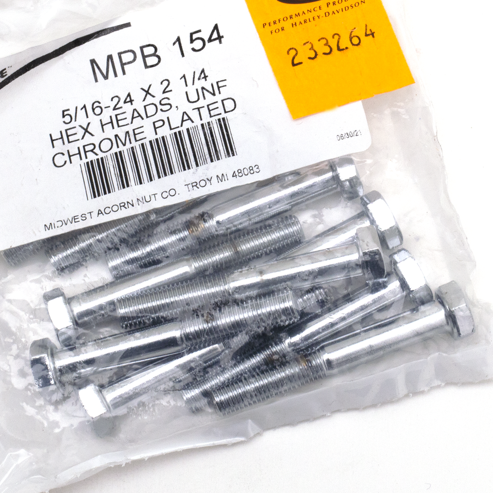 CHROME PLATED HEX HEAD CAP SCREWS ASSORTMENT