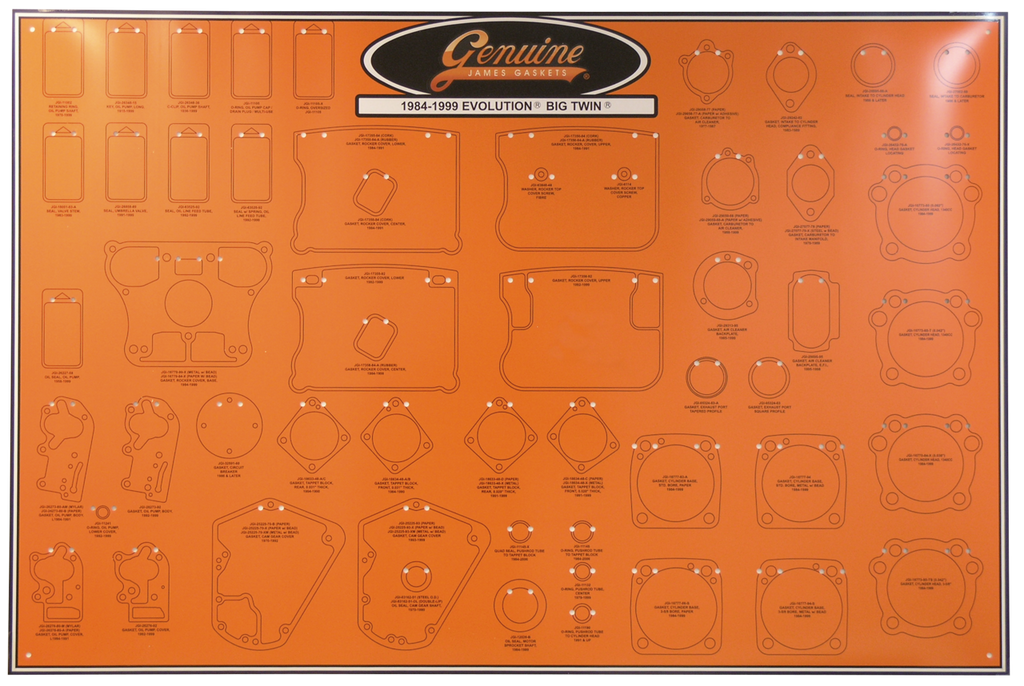 JAMES GASKET DISPLAY BOARDS