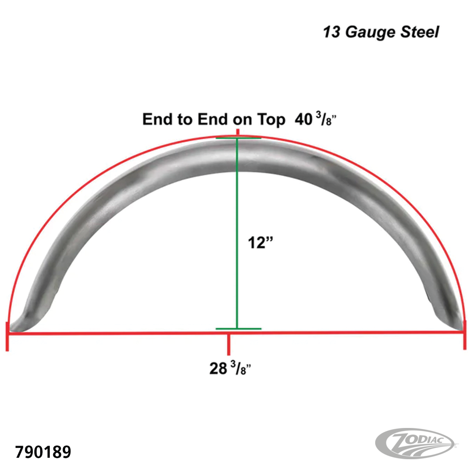 LOWBROW CUSTOMS UNIVERSAL STEEL REAR FENDERS