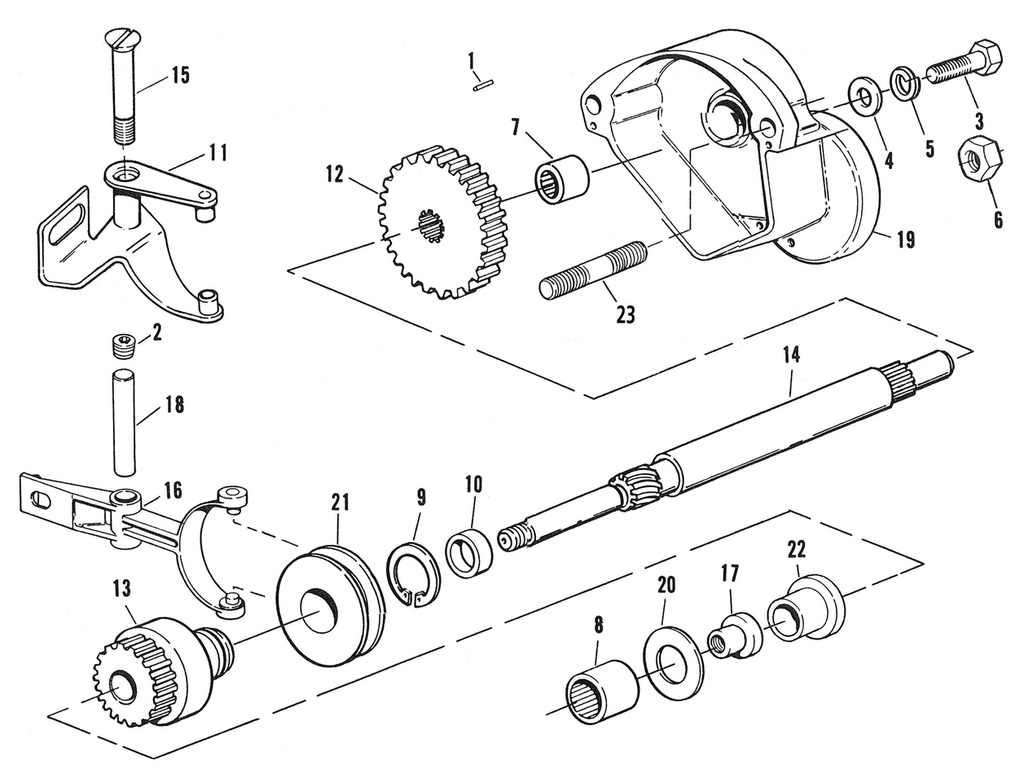 STARTER HOUSING PARTS FOR 1980-1988 FLT, FXR & SOFTAIL