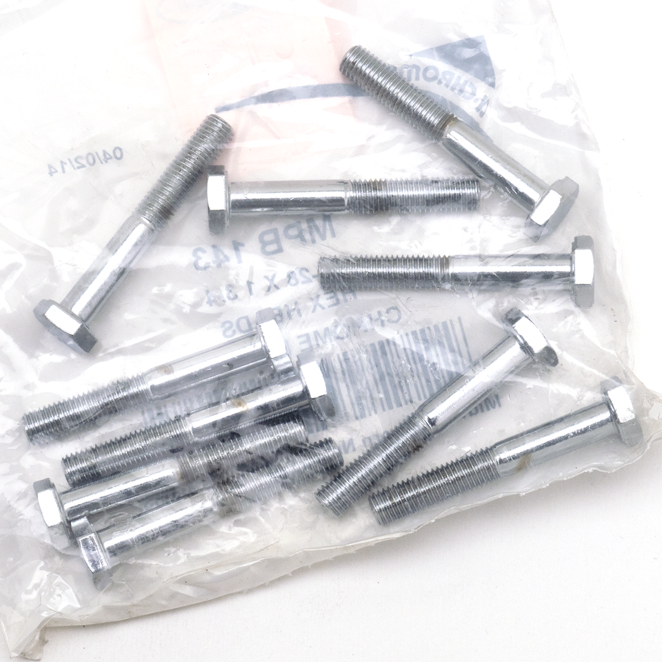 CHROME PLATED HEX HEAD CAP SCREWS ASSORTMENT