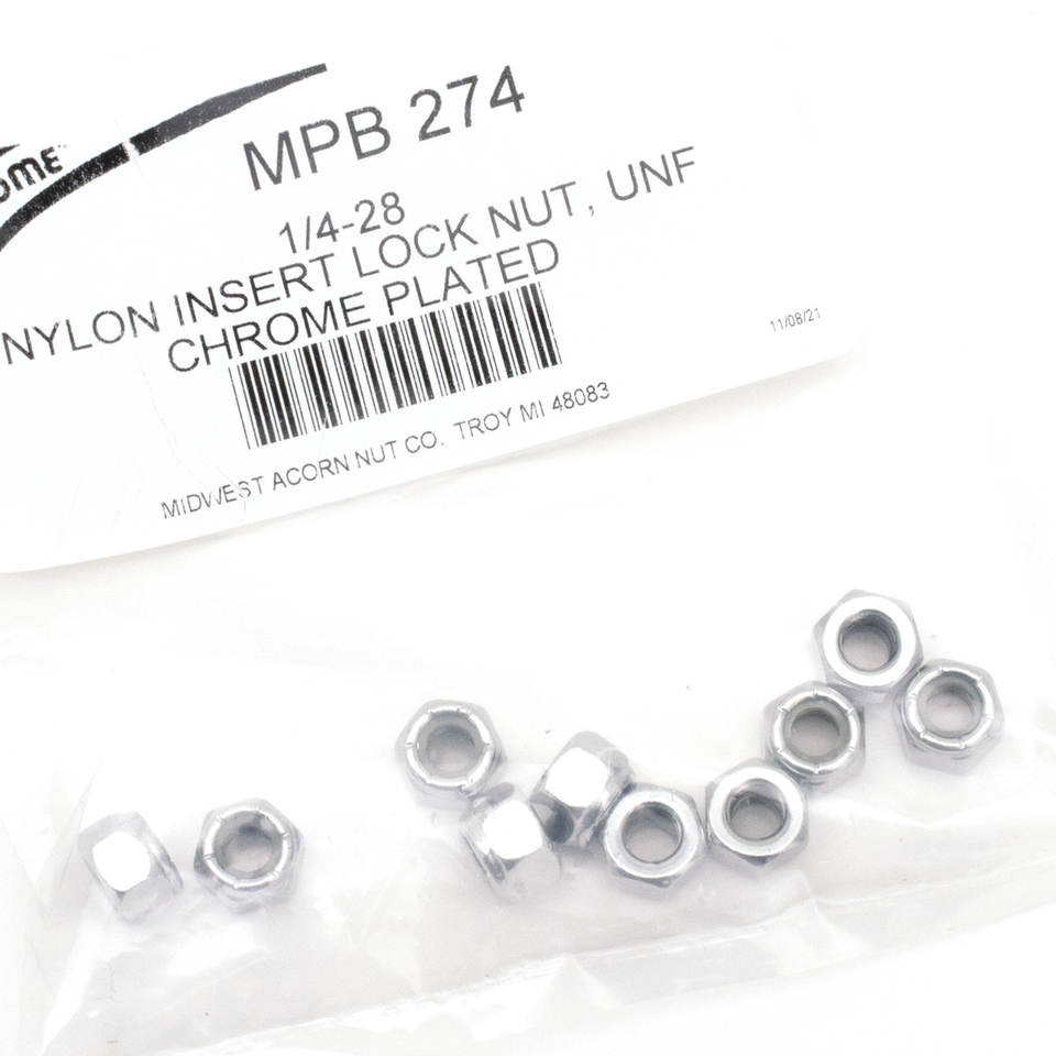 CHROME NYLOC NUT ASSORTMENT