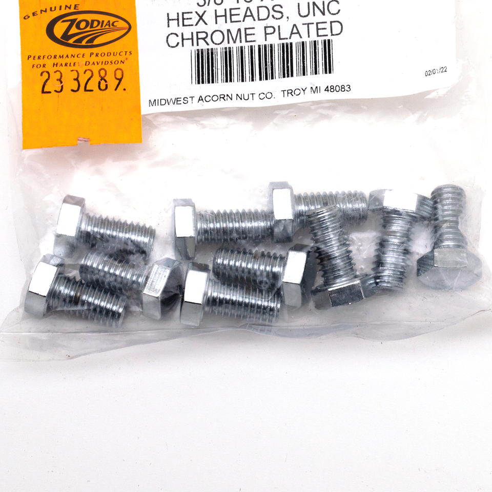 CHROME PLATED HEX HEAD CAP SCREWS ASSORTMENT