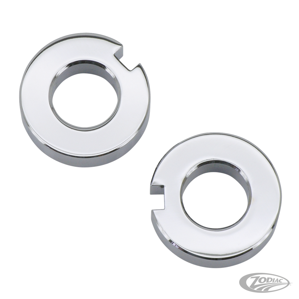 CHROME AXLE ADJUSTER SPACERS FOR SOFTAIL