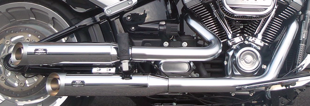 MCJ ADJUSTABLE EXHAUSTS FOR MILWAUKEE EIGHT SOFTAIL