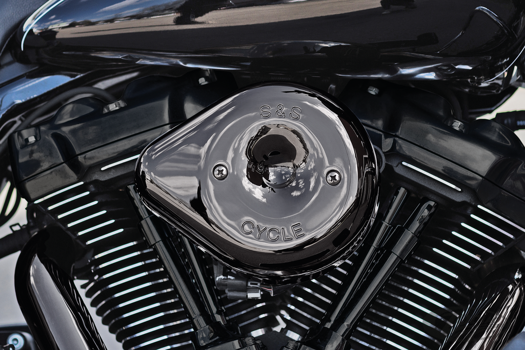 S&S STEALTH DARK CHROME TEARDROP AIR CLEANER KIT