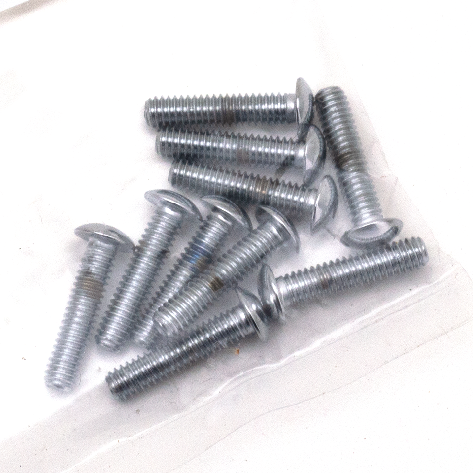 CHROME PLATED BUTTON HEAD ALLEN SCREWS ASSORTMENT