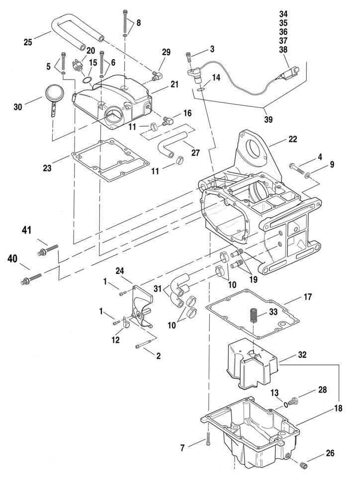 TRANSMISSION HOUSING PARTS 1999-2005 DYNA