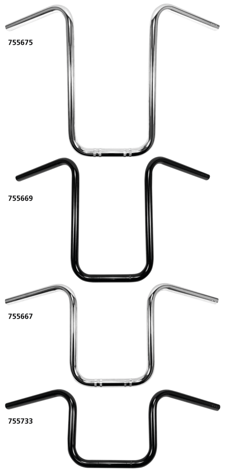 WESTLAND CUSTOMS ONE INCH DIAMETER NARROW APE HANGERS