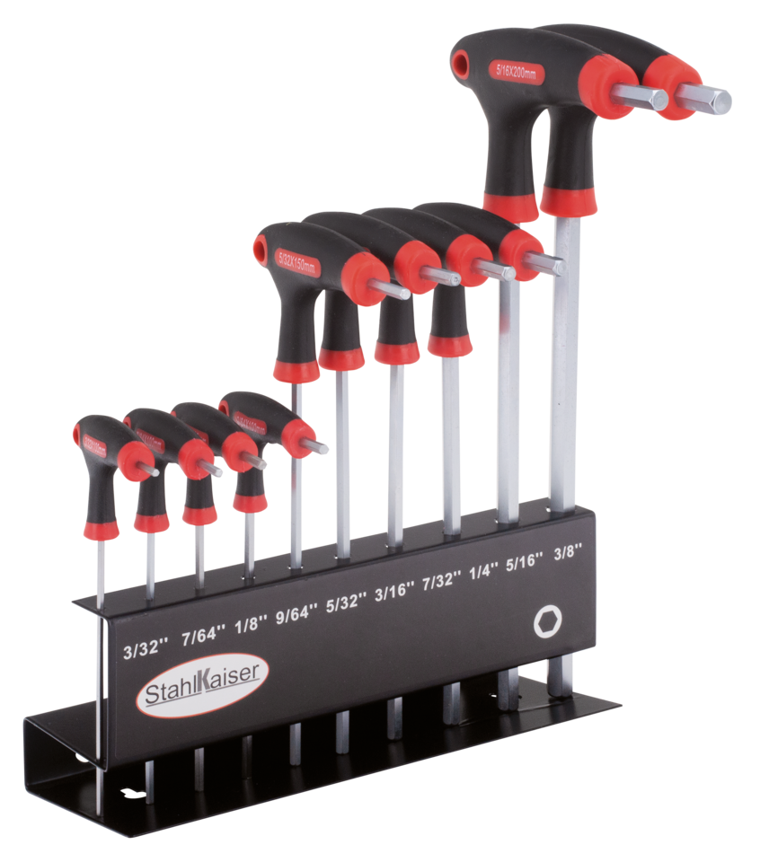 10-PIECE INCH SIZE INTERNAL HEX WRENCH SET