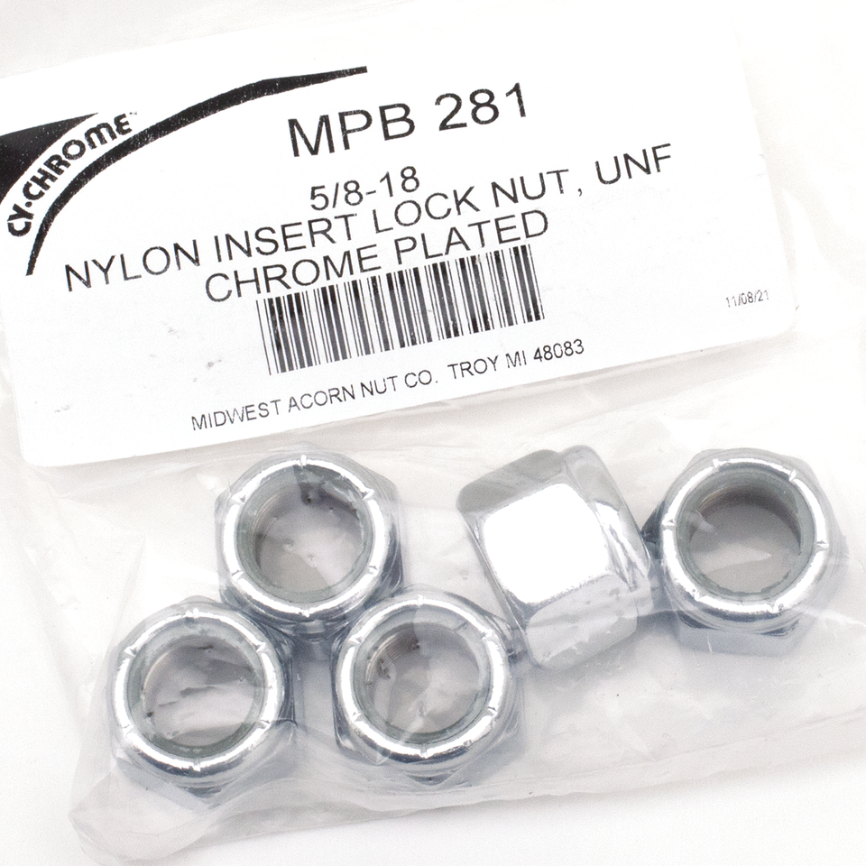 CHROME NYLOC NUT ASSORTMENT