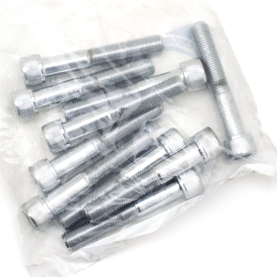 CHROME PLATED GRADE-8 ALLEN HEAD SOCKET SCREWS