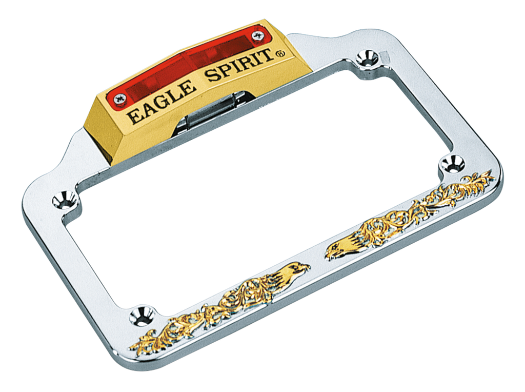 EAGLE SPIRIT LICENSE PLATE FRAME WITH LIGHT