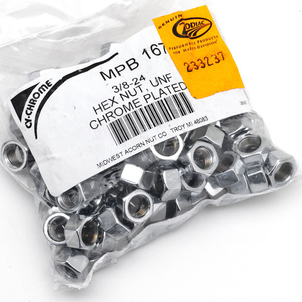 CHROME PLATED NUTS AND WASHERS ASSORTMENT