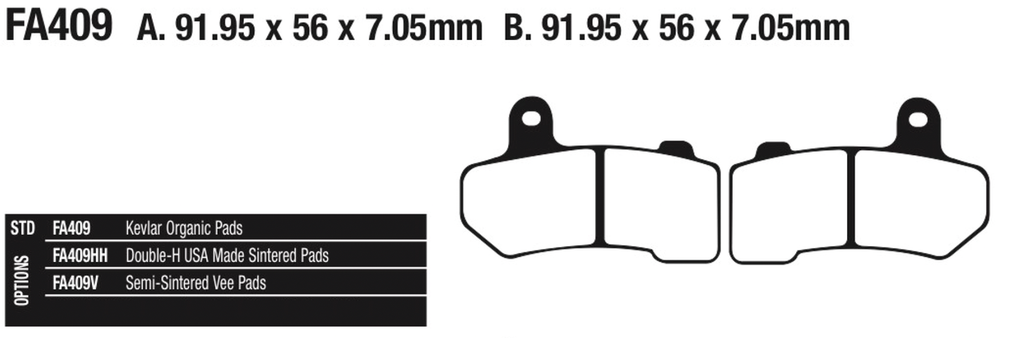 EBC REAR DISC BRAKE PADS