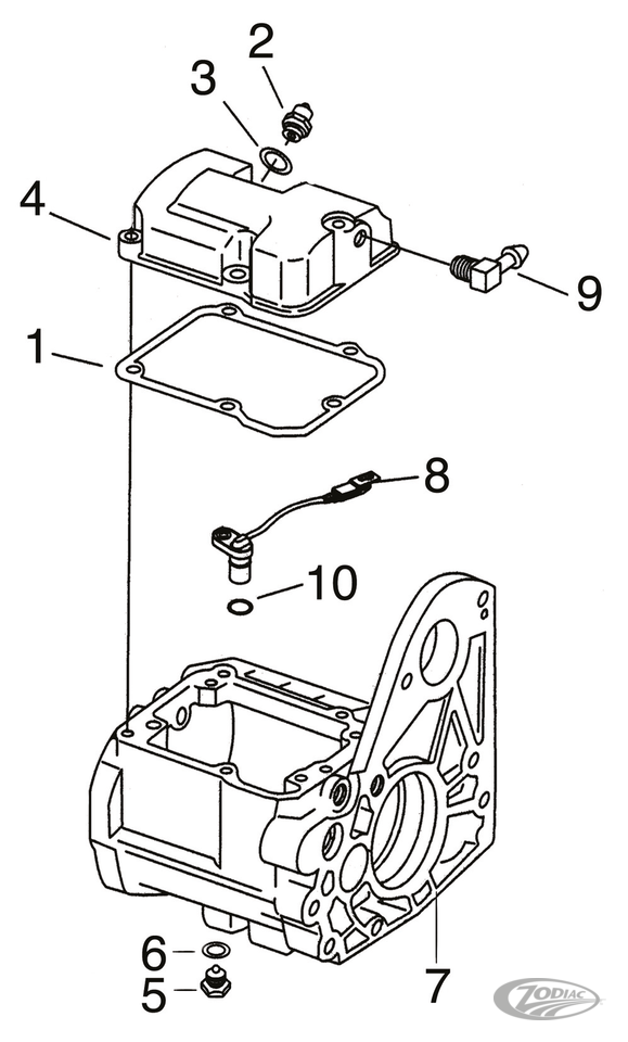 EVOLUTION SOFTAIL 5-SPEED TRANSMISSION HOUSINGS AND PARTS