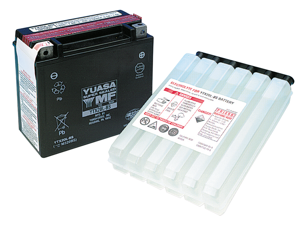 YUASA "V-FORCE" HIGH OUTPUT MAINTENANCE FREE BATTERIES