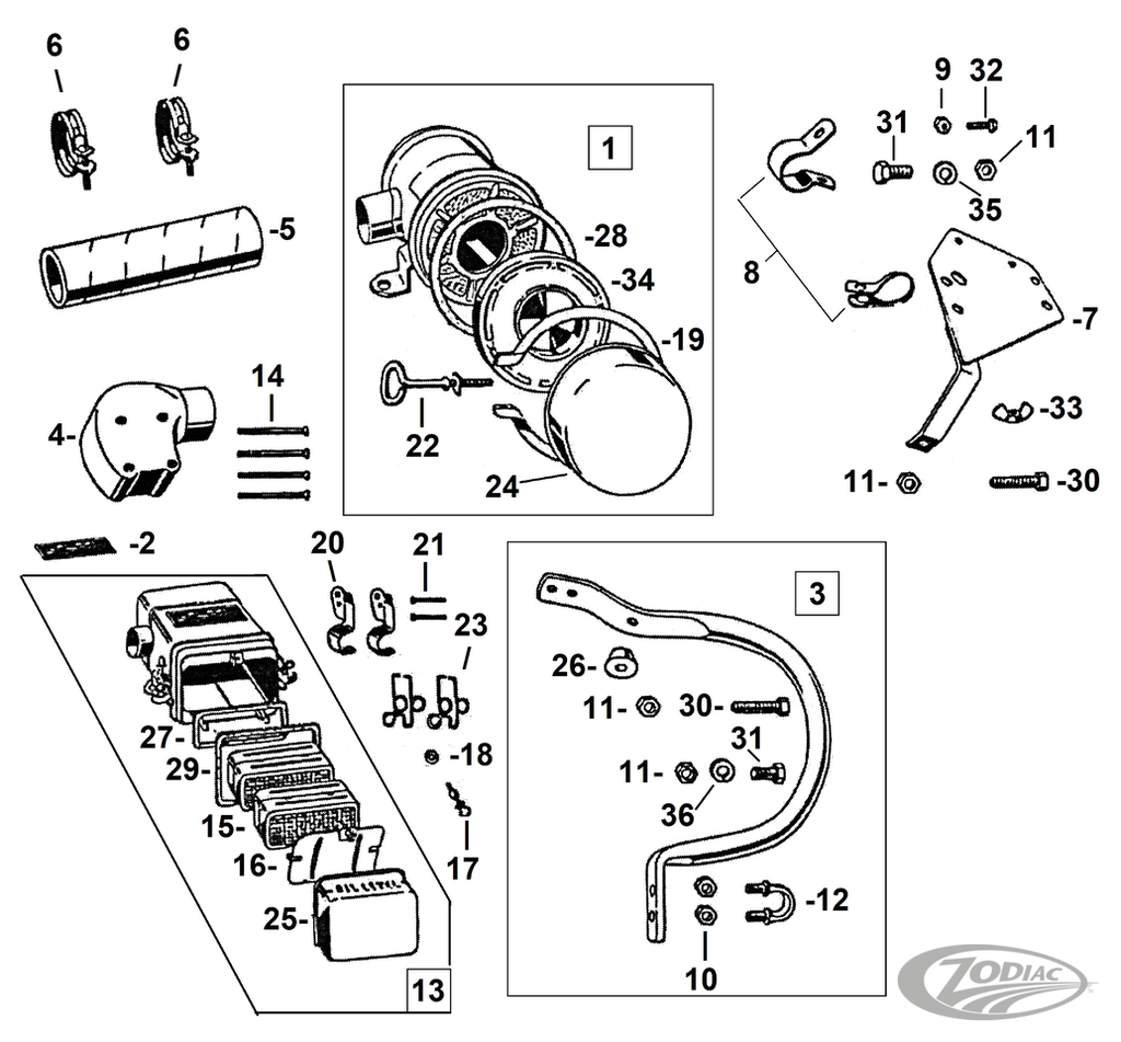 AIR CLEANER PARTS FOR WLA & WLC MODELS