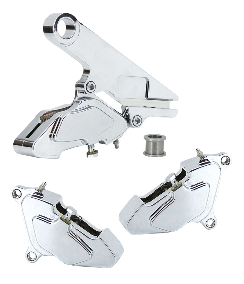 ZODIAC CHROME PLATED BILLET ALUMINUM CUSTOM STYLE BRAKE CALIPERS