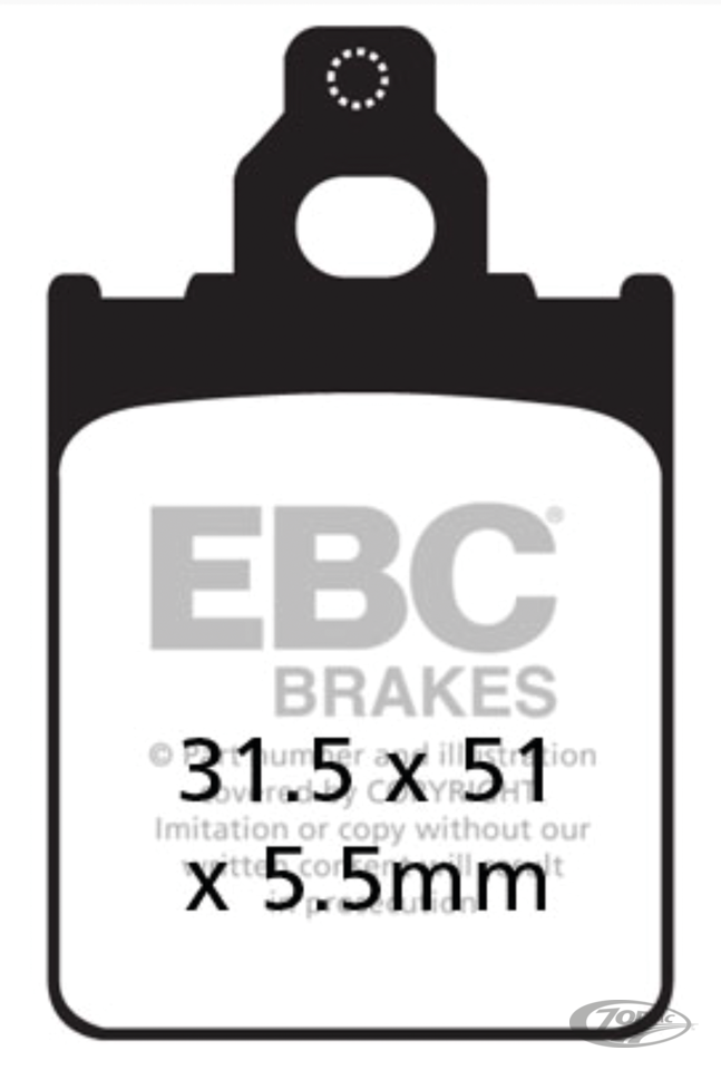 BRAKE PADS FOR AFTER MARKET CALIPERS