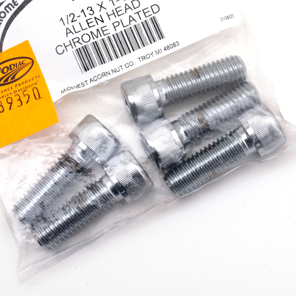 CHROME PLATED 1/2'' UNC ALLEN HEAD SCREW ASSORTMENT