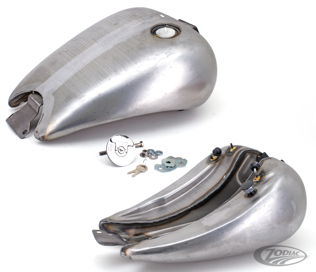ONE PIECE STRETCHED SMOOTH TOP STEEL GAS TANK FOR FXR