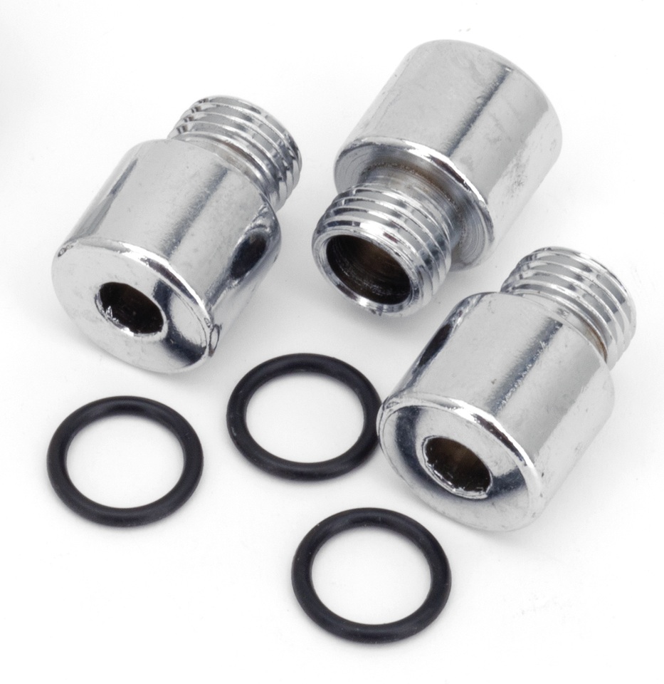 CHROME ALLEN HEAD OIL PUMP AND TAPPET SCREEN PLUG SET