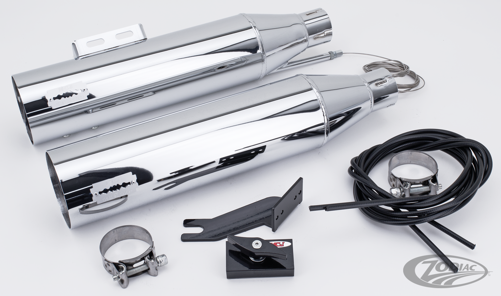MCJ ADJUSTABLE EXHAUSTS FOR MILWAUKEE EIGHT SOFTAIL